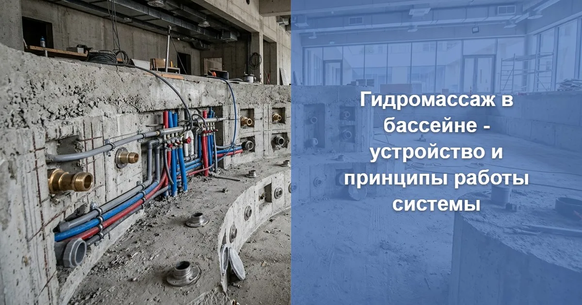 Гидромассаж в бассейне - устройство и принципы работы